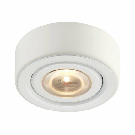ELK LIGHTING Eco 1 Lamp Led Puk Light In White With Clear Gla MLE-101-30